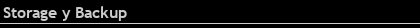 Storage y Backup